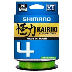 Плетеный шнур Shimano Kairiki 4 150 м Mantis Green 0,28 мм   LDM54TE4028015G — цена и наличие в каталоге