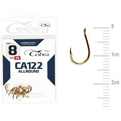 Крючок Одинарный Cobra Allround Okiami CA122 №8 10 шт    CA122-008 — цена и наличие в каталоге