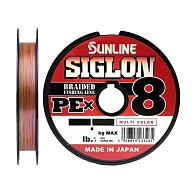 Плетеный шнур Sunline Siglon PE X8 100 м  PE # 0,4 Multi color 0,108 мм Connected 5C — варианты, разновидности модели