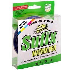 Плетеный шнур Sufix Matrix Pro 250 м  PE # 3 Разноцвет 0,3 мм   DS1CB0406uDC2P — цена и наличие в каталоге