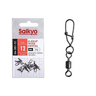 Вертлюг с застежкой Saikyo SA-301 №12 10 шт BN   SA-301-12 — варианты, разновидности модели