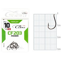 Крючок Одинарный Cobra Feeder Specialist CF203 №10 10 шт    CF203-010 — варианты, разновидности модели