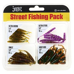Силиконовая приманка Lucky John Street Fishing Pack 35 мм 46 шт 06 Set Pro Series  LJMG-006SET — цена и наличие в каталоге