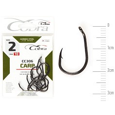 Крючок Одинарный Cobra Carp Koi CC306 №2 10 шт    CC306-002 — цена и наличие в каталоге