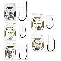 Крючок Одинарный Cobra Карп №4 46 шт  Набор CC302 №2, CC303 №4, CC304 №4, СС306 №6, CA129 №2  COHK-M5CA1-SET — варианты, разновидности модели