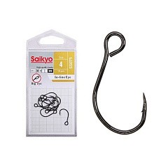Крючок Одинарный Saikyo SS075 In-line Eye №4 10 шт BN   SS075-BN4-10 — цена и наличие в каталоге