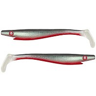 Силиконовая приманка Strike Pro Pig Shad Tournament 180 мм 2 шт Red Ghost Turkos holo   SP-172M#SP18 — варианты, разновидности модели