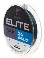 Плетеный шнур Salmo Elite х4 Braid 125 м  PE # 1 Dark Gray 0,17 мм   4950-017 — варианты, разновидности модели