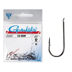 Крючок Одинарный Gamakatsu LS-1312F Hooks Black №12 25 шт    146539-012 — цена и наличие в каталоге