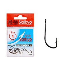 Крючок Одинарный Saikyo KH-11004 Crystal №4 10 шт BR   KH-11004BR4-10 — цена и наличие в каталоге