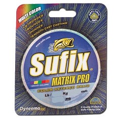 Плетеный шнур Sufix Matrix Pro X6 100 м  PE # 3 Разноцвет 0,3 мм   DS1CB0406uDA9P — цена и наличие в каталоге