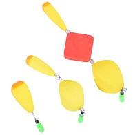 Поплавок Salmo Зимний  3,7 гр  Желтый Сет: одинарный малый 0,9-1 гр; двойной малый 0,9-1 гр; тройной 3,2-3,7 гр.  9965-01SET — варианты, разновидности модели