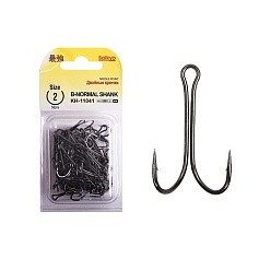 Крючок Двойной Saikyo  KH-11041 Normal Shank №2 50 шт BN   KH-11041-2-50 — цена и наличие в каталоге