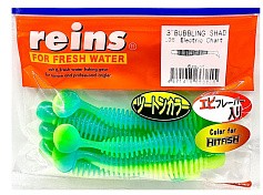 Силиконовая приманка Reins Bubbling Shad 3 76 мм 6 шт L06-Electric Chart   BS3-L06 — цена и наличие в каталоге