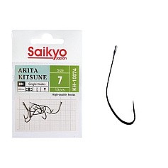 Крючок Одинарный Saikyo KH-10074 Akita Kitsune №7 10 шт BN   KH-10074BN7-10 — цена и наличие в каталоге