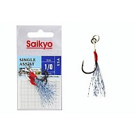 Крючок Ассист Saikyo SSA Single Assist №1/0 4 шт GLOW   SSA-1/0-4 — варианты, разновидности модели