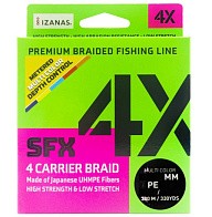 Плетеный шнур Sufix SFX 4X 300 м  PE # 1,2 Разноцветная 0,185 мм   SFX4B185M300 — варианты, разновидности модели