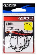 Крючок Офсетный Owner 5109 J-Light №4 6 шт Black Chrome   ow-5109BC-4 — варианты, разновидности модели