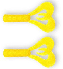 Хвост для бактейла CWC Miuras Mouse Big 200 мм 2 шт Желтый с блестками   JMSDT-15-YELLOW — цена и наличие в каталоге