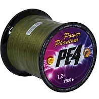Плетеный шнур Power Phantom PE4 1 500 м  PE # 1,5  0,2 мм   PPPE4G150015 — варианты, разновидности модели