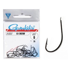Крючок Одинарный Gamakatsu LS-3020F Hooks Black №6 25 шт    146567-006 — цена и наличие в каталоге