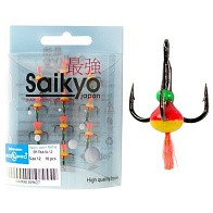 Крючок Тройной Ecopro Saikyo Тип А №5 5 шт  С красным хвостом  EP-TKA05-05 — варианты, разновидности модели