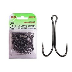 Крючок Двойной Saikyo KH-11040 Long Shank №1 50 шт BN   KH-11040-1-50 — цена и наличие в каталоге