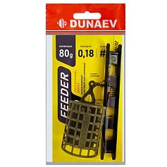 Монтаж Dunaev Inline Feeder Gum 80 1 шт  фидерный с кормушкой  NFL019 — цена и наличие в каталоге