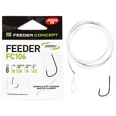 Поводок Feeder Concept Feeder FC106 70 см 2,12 кг  0,16 мм  10 шт   FC106-008-016 — цена и наличие в каталоге
