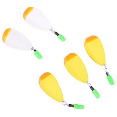 Поплавок Salmo Зимний  Одинарный Малый 1 гр  Желтый/Белый Сет: два белых и три желтых  9962-MIX01 — цена и наличие в каталоге