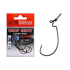 Крючок Офсетный Saikyo BS-2330 Drop Shot №1 5 шт BN   BS-2330BN1-5 — цена и наличие в каталоге