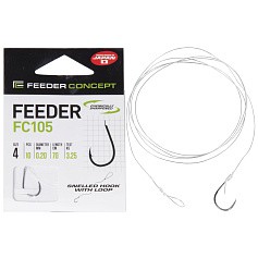 Поводок Feeder Concept Feeder FC105 70 см 3,25 кг  0,2 мм  10 шт   FC105-004-020 — цена и наличие в каталоге
