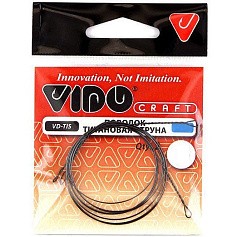 Поводок Vido Craft VD-TIS 25 см 14 кг  0,4 мм  2 шт Титановая струна  VD-TIS-040-14-25 — цена и наличие в каталоге