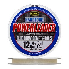 Флюорокарбон Duel Hardcore Powerleader FC Fluorocarbon 100% 50 м 0,285 мм    H3338 — цена и наличие в каталоге
