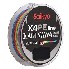 Плетеный шнур Saikyo Kaginawa X4PE 150 м  PE # 4,5 Multicolor 0,38 мм   SP-K4M15045 — цена и наличие в каталоге