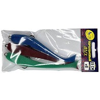 Поролоновая рыбка Мормыш Классическая 15 см 150 мм 3 шт Набор №8 (цв. 31,32,33) С открытым двойником  MPFC15-08 — варианты, разновидности модели