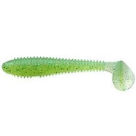 Силиконовая приманка Keitech Swing Impact Fat 3.3 83 мм 7 шт #424 Lime Chartreuse   Swing Impact FAT 3.3" #424 — варианты, разновидности модели
