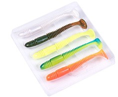 Силиконовая приманка Lucky John Tioga 4.5in 114 мм 5 шт MIX1 Pro Series  140185-MIX1 — цена и наличие в каталоге