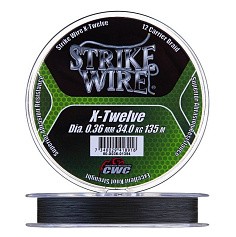Плетеный шнур CWC Strike Wire X-Twelve X12 135 м  PE # 5 Moss green 0,36 мм   60-X036-01354 — цена и наличие в каталоге