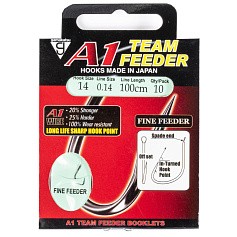 Поводок Gamakatsu Booklet A1 Fine Feeder 100 см  0,14 мм  10 шт №14  180042-014-014 — цена и наличие в каталоге