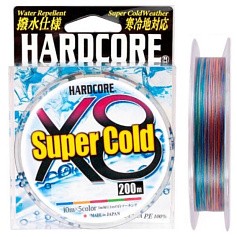 Плетеный шнур Duel PE Hardcore Super Cold X8 200 м  PE # 0,6 5Color 0,13 мм   H3970 — цена и наличие в каталоге