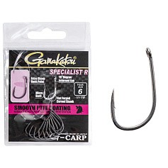 Крючок Одинарный Gamakatsu G-Carp Specialist R Hooks Grey №6 10 шт    185031-006 — цена и наличие в каталоге