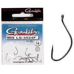 Крючок Одинарный Gamakatsu LS-3524F New Label Eyed Hooks Black №14 13 шт    147933-014 — цена и наличие в каталоге