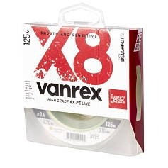 Плетеный шнур Lucky John Vanrex х8 Braid 125 м  PE # 0,4 Fluo Green 0,1 мм   LJ4118-010 — цена и наличие в каталоге