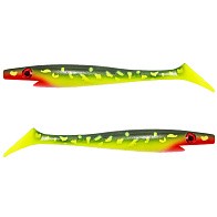 Силиконовая приманка Strike Pro Pig Shad Tournament 180 мм 2 шт Hot Pike   SP-172M#KG2 — варианты, разновидности модели