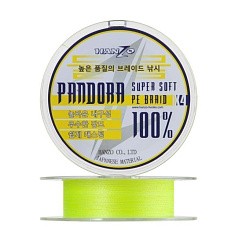 Плетеный шнур Hanzo Pandora X4 125 м  PE # 0,8 Yellow 0,148 мм   HanP-Yl/0.8 — цена и наличие в каталоге