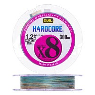 Плетеный шнур Duel PE Hardcore X8 300 м  PE # 0,8 5Color-Yellow Marking 0,153 мм   H3404N-5CBL — варианты, разновидности модели