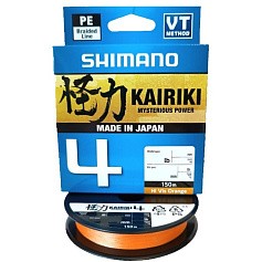 Плетеный шнур Shimano Kairiki 4 150 м Orange 0,13 мм   LDM54TE1013015H — цена и наличие в каталоге