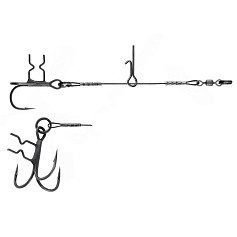 Стингер Мормыш T-Treble Титановый №2 20 кг 1 шт  Ассист с тройником  VD-TTiJE-09 — цена и наличие в каталоге