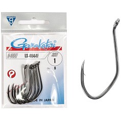 Крючок Одинарный Gamakatsu LS-4644F Hooks Black №1 6 шт    149142-001 — цена и наличие в каталоге